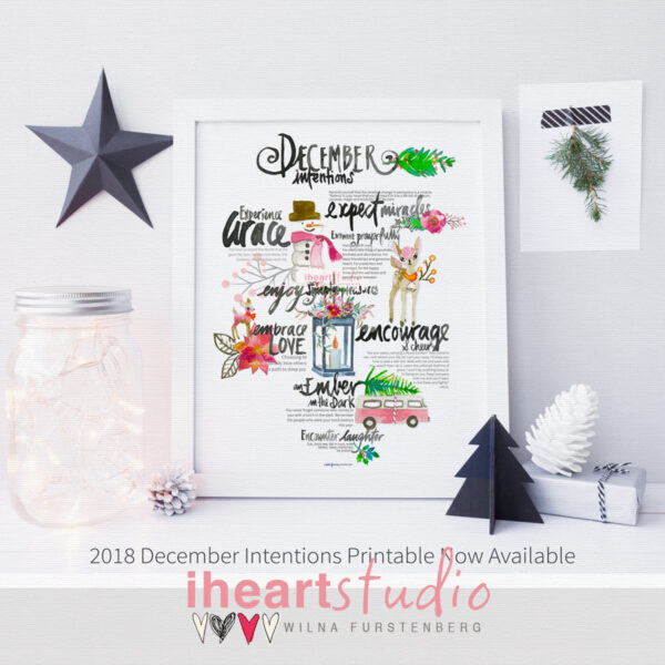 December Intentions Printable 2018 - Image 2